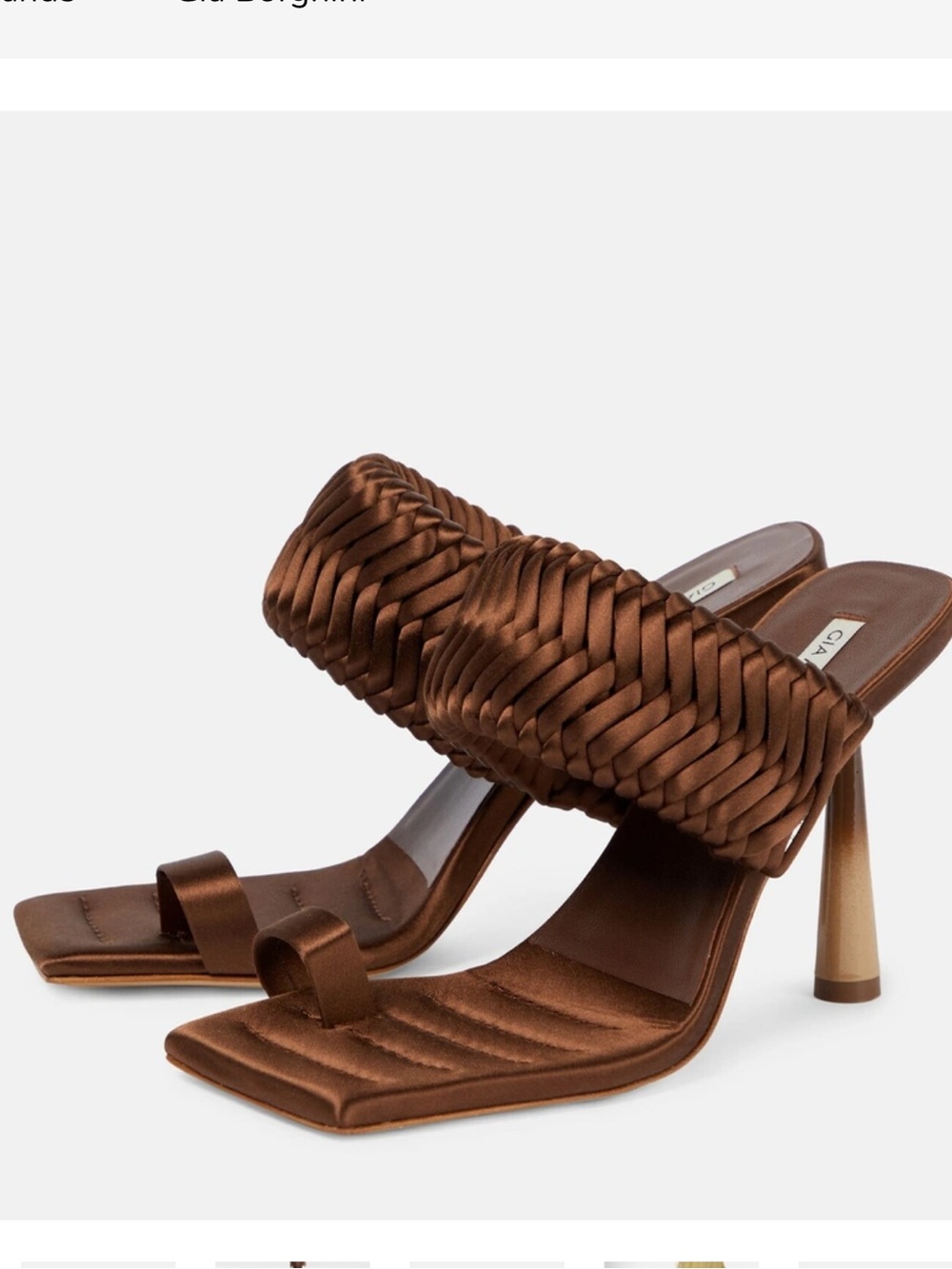 GIA BORGHINI X Rosie Woven High Heel Sandals size 36